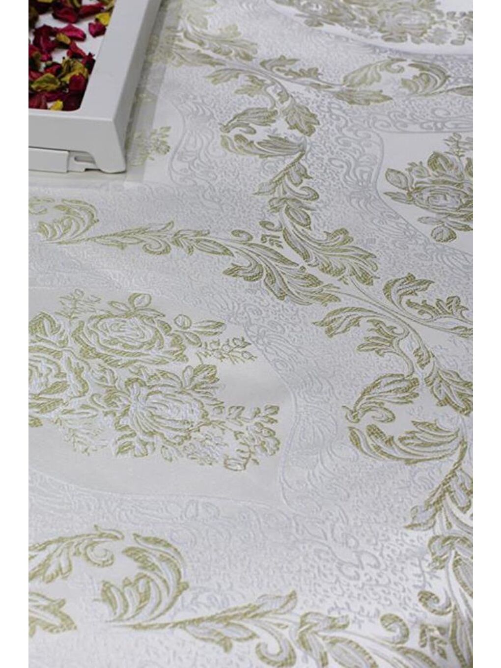 Kahverengi Fransız Güpürlü Sonia Yatak Örtüsü Cappucino-9