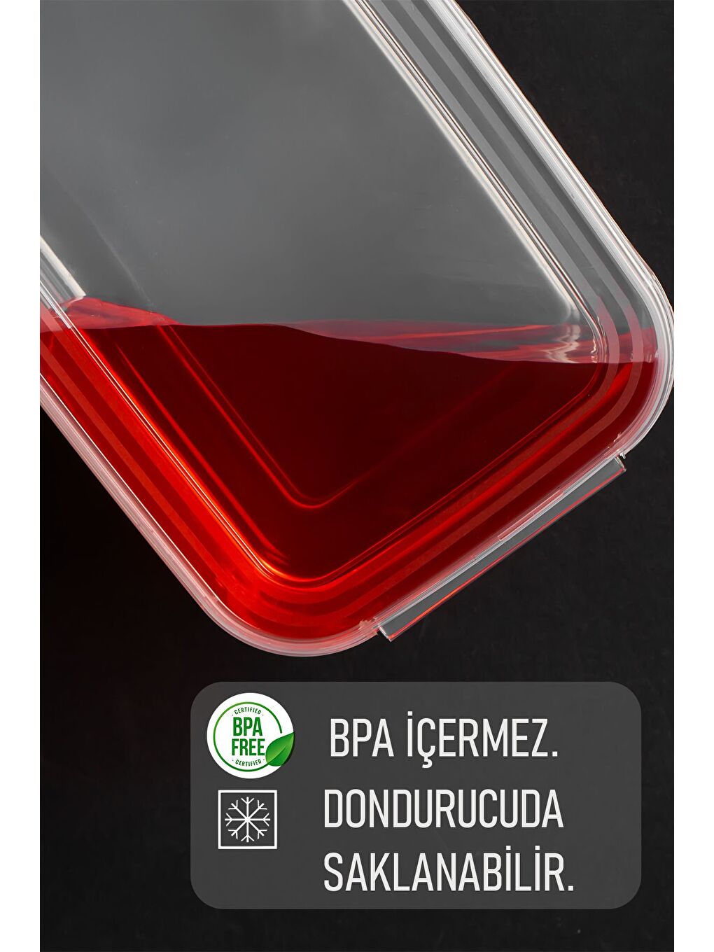 Renksiz 4302 20'li Buzluk Düzenleyici Kendinden Kapaklı Derin Dondurucu Saklama Kabı 1Lt 2Lt Şeffaf-2