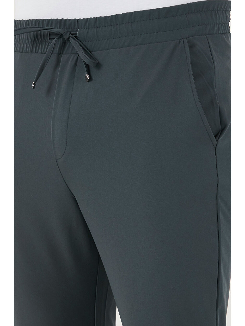 Yeşil Streç Regular Fit Normal Bel Düz Paça Jogger Pantolon CF25617801-5