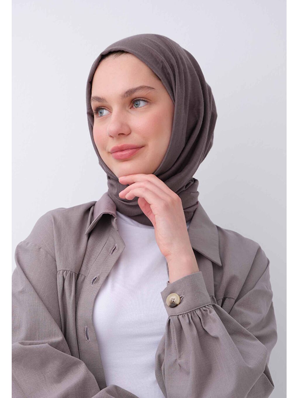 Pamuk Crash Şal Antrasit-2