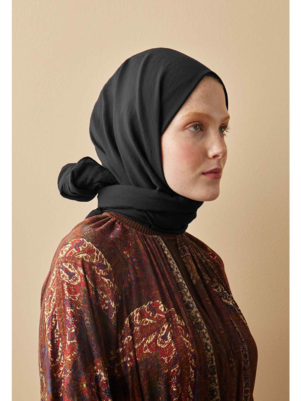 Pamuk Crash Şal Siyah-2