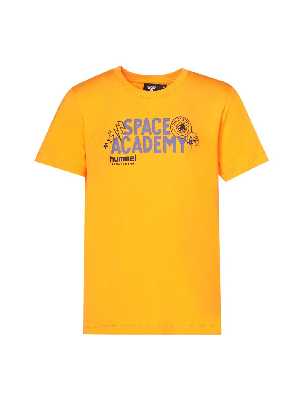 Kesia Erkek Çocuk Turuncu Yuvarlak Yaka Tişört-1