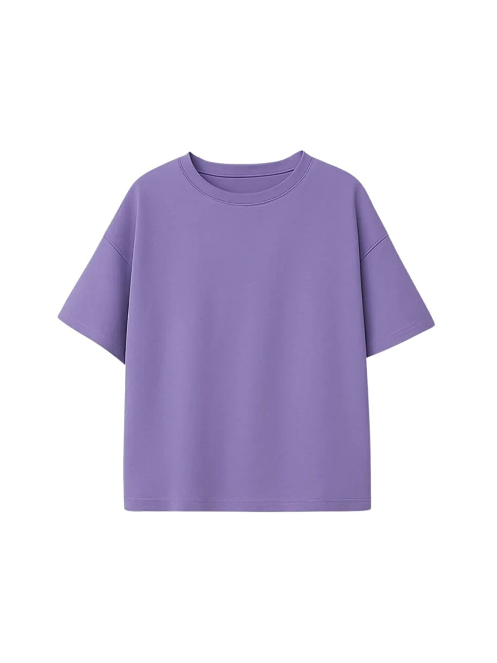 Mor Unisex Basic Kısa Kollu Çocuk T-Shirt-1