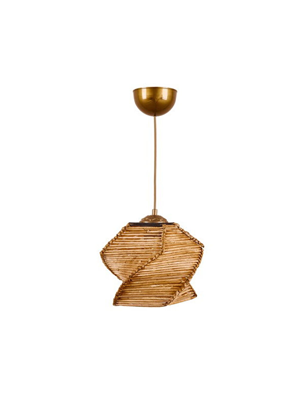 Kahverengi Avari Tekli Sarkıt - Eskitme - 16x16x20 cm-1