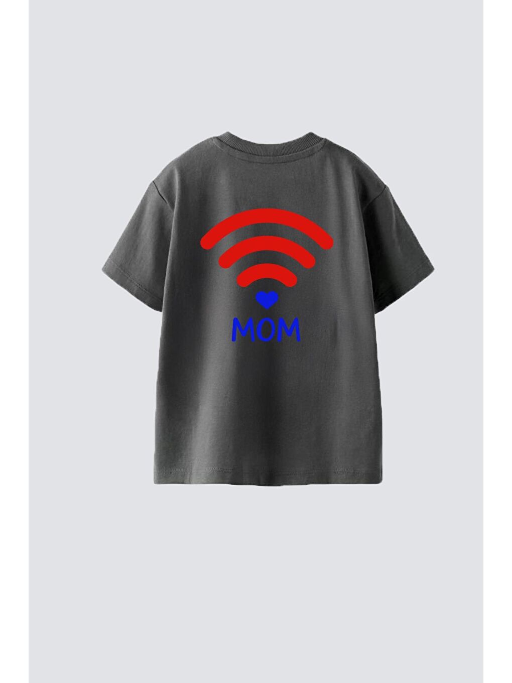 Siyah Unisex Bisiklet Yaka Tshirt