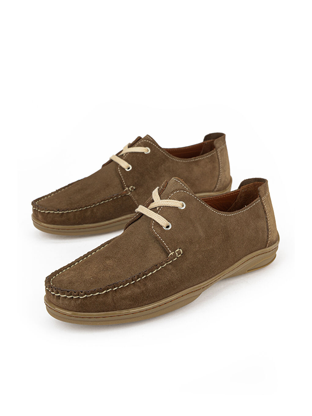 Bej Erkek Hakiki Deri Günlük Ayakkabı 1611064Z026 Kum-4