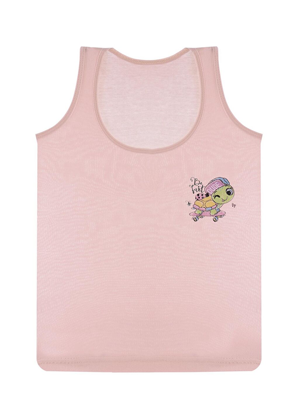 Karışık Kız Çocuk Atlet Geniş Askılı Baskılı 5 li Paket Likralı-4