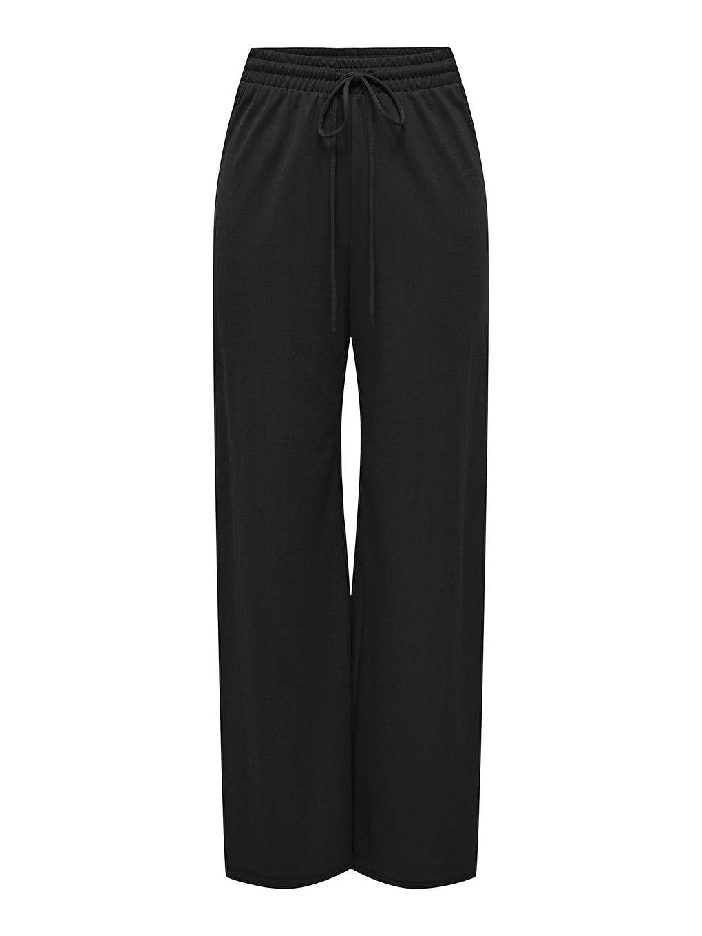 Siyah Onljany Regular Fit Yüksek Bel Geniş Paça Pantolon 15294429-4