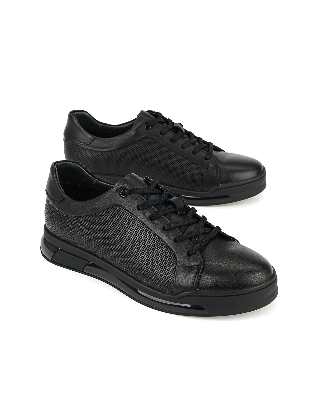 Erkek Hakiki Deri Sneaker 1611053Z17661 Siyah-1