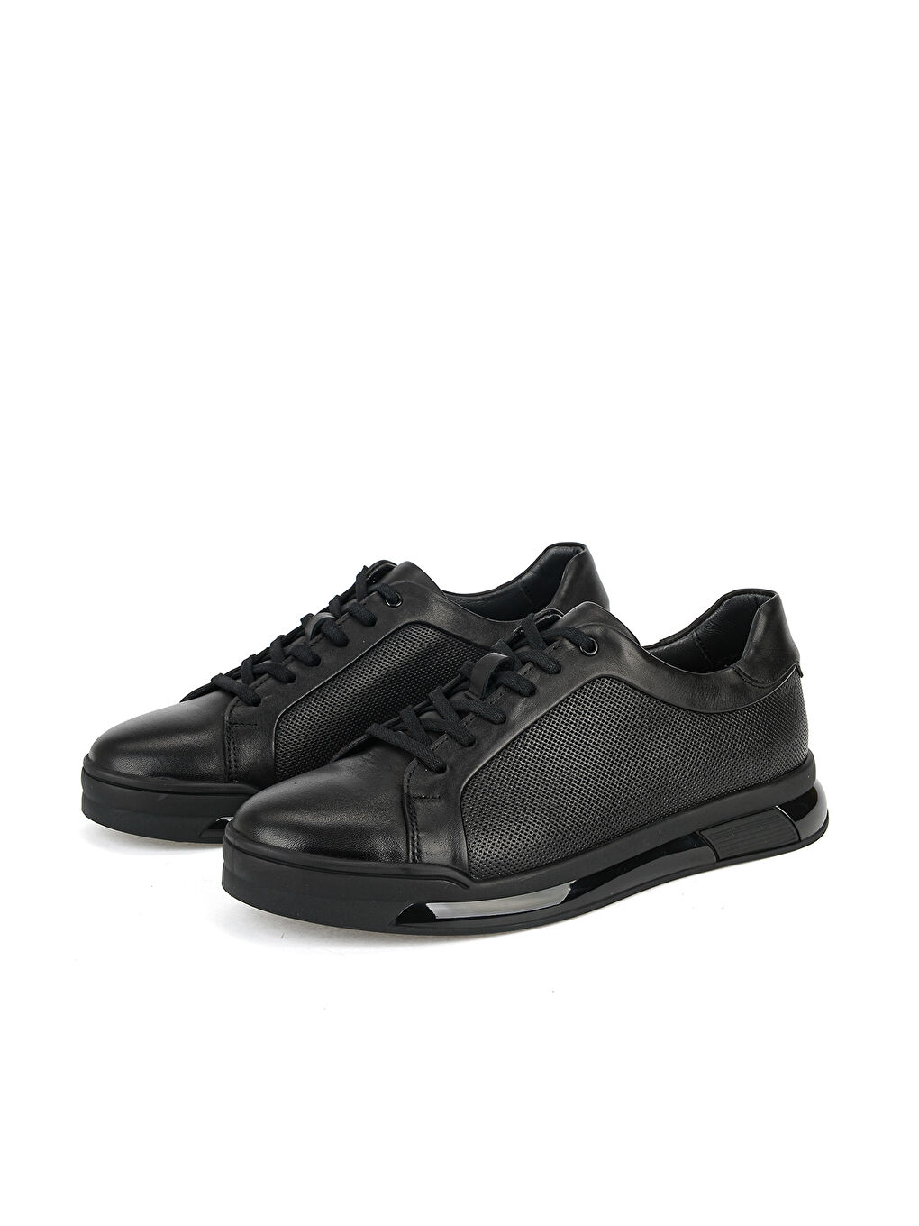 Erkek Hakiki Deri Sneaker 1611053Z17661 Siyah-4
