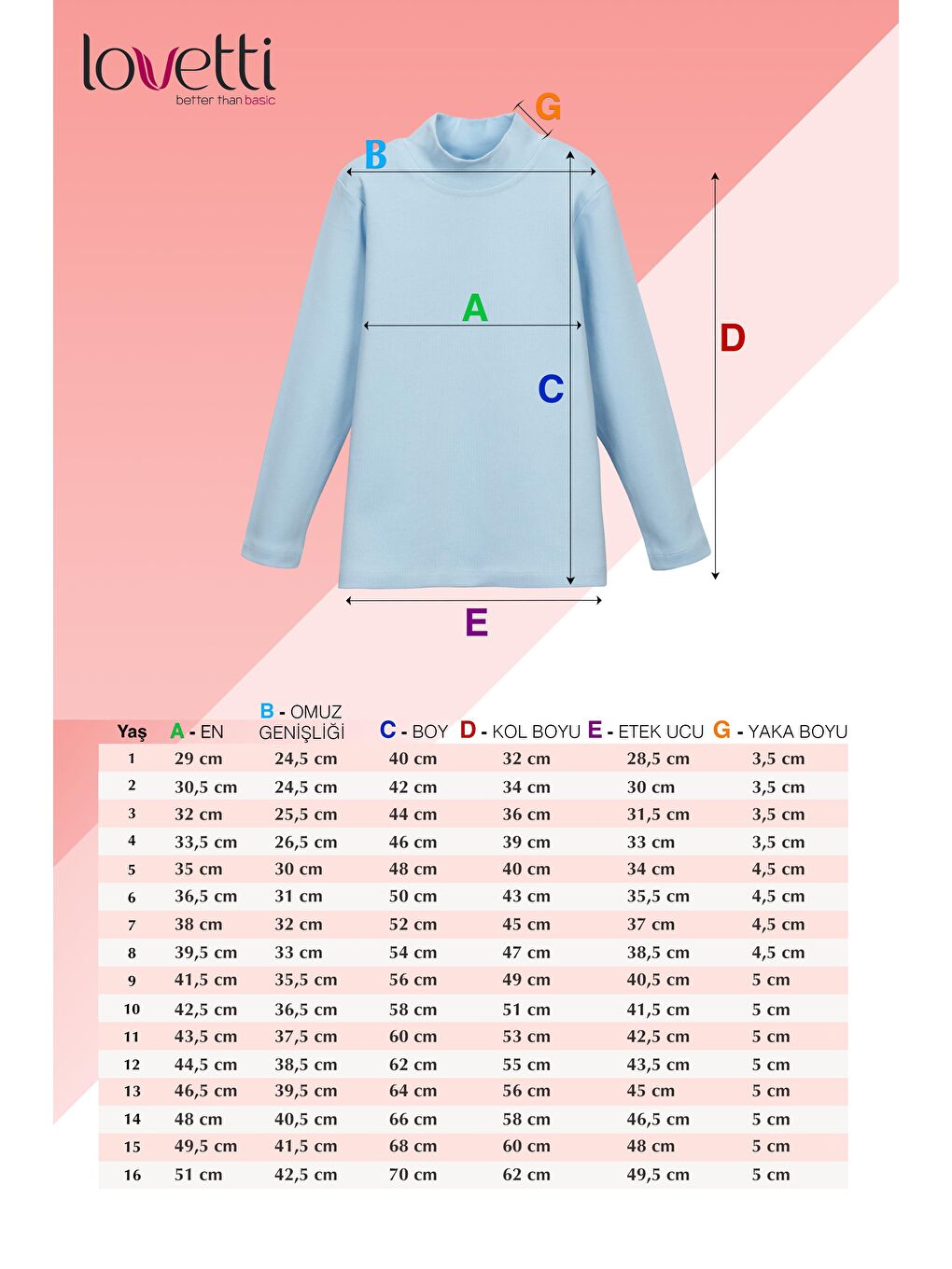 Lovetti Soft Yeşil Kız Çocuk Yarım Balıkçı Uzun Kol Tişört - 1