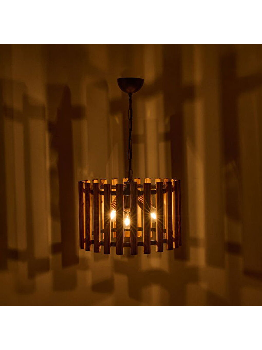 Ahlat 3'lü Sarkıt - Kahverengi / Siyah - 38 cm-1