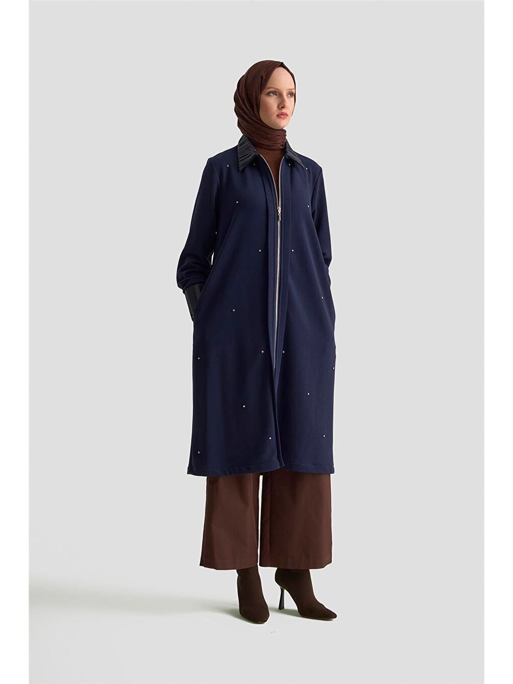 Taşlı Örme Kap 25Kd4030 İndigo