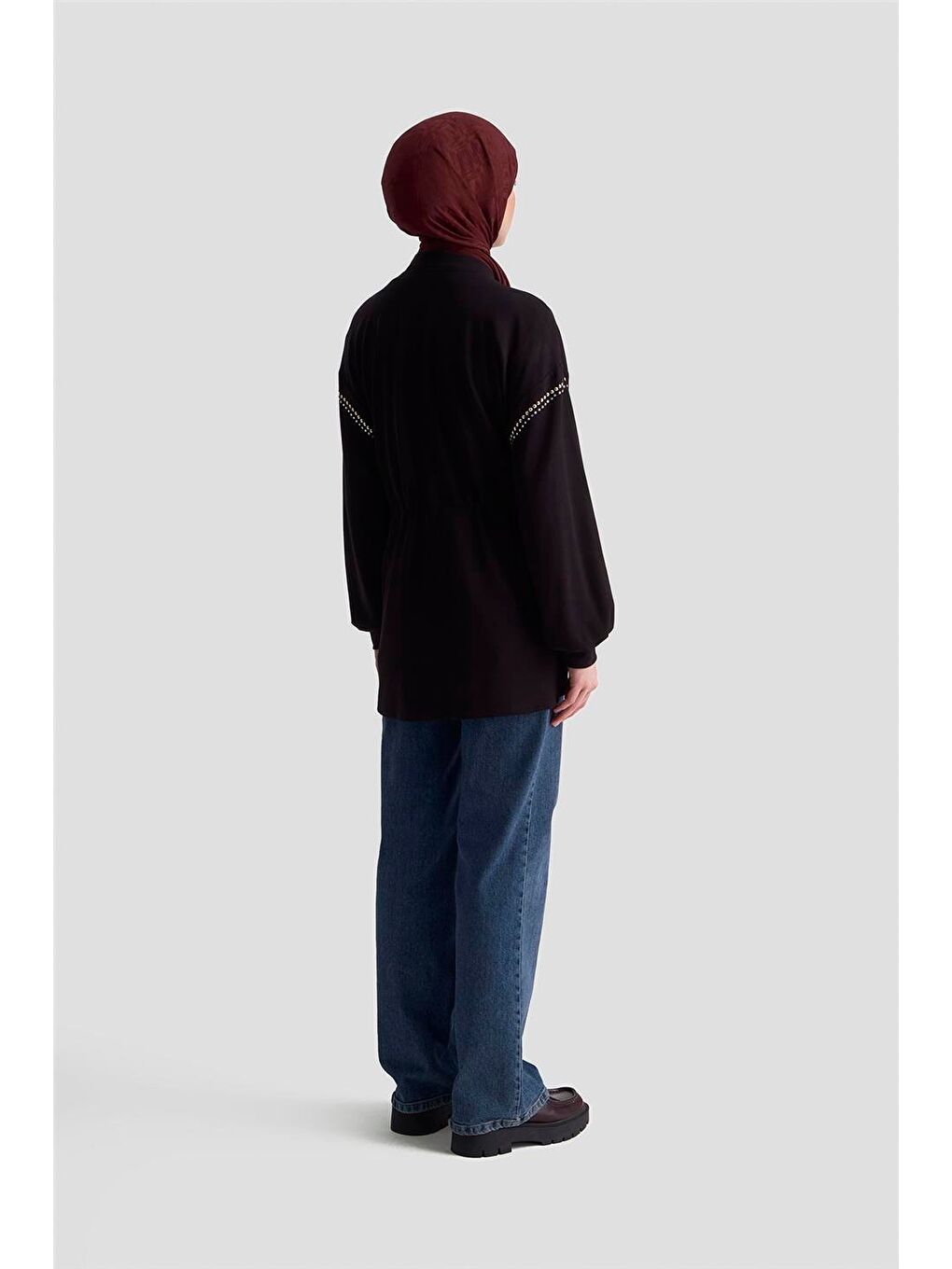 Trok Detaylı Kap 25Kd4038 Siyah-4