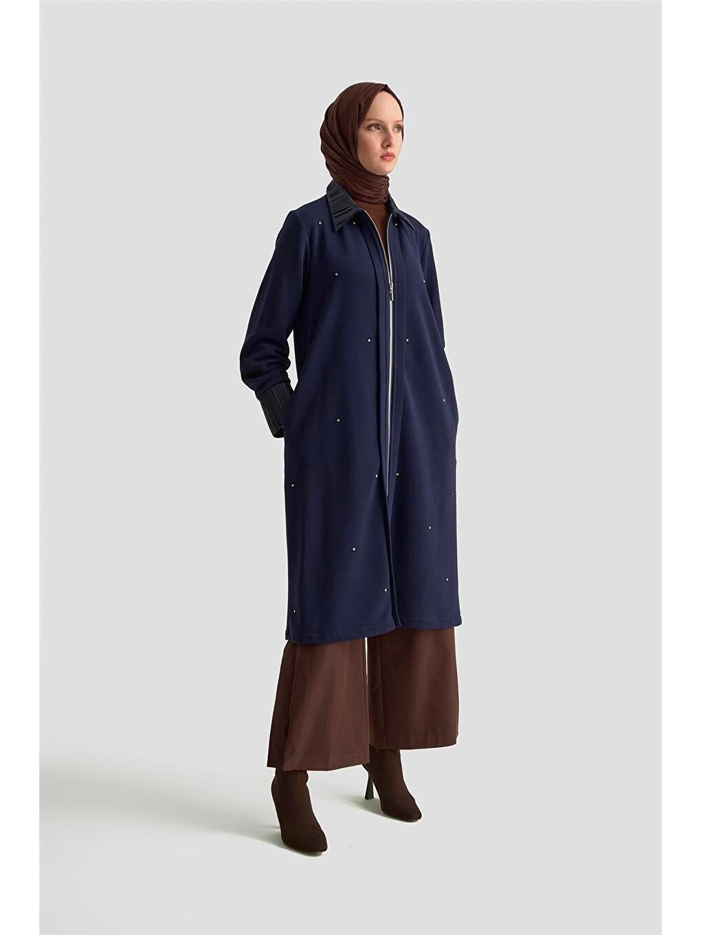 Taşlı Örme Kap 25Kd4030 İndigo-1