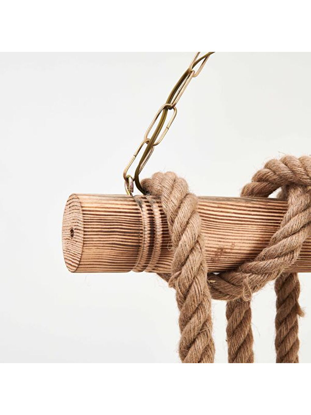 Kahverengi Bambu 4'lü Avize-2