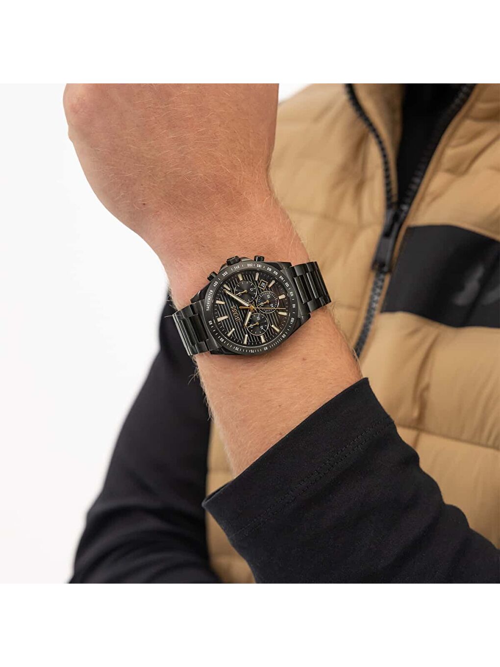 Siyah HB1514291 Erkek Kol Saati-3