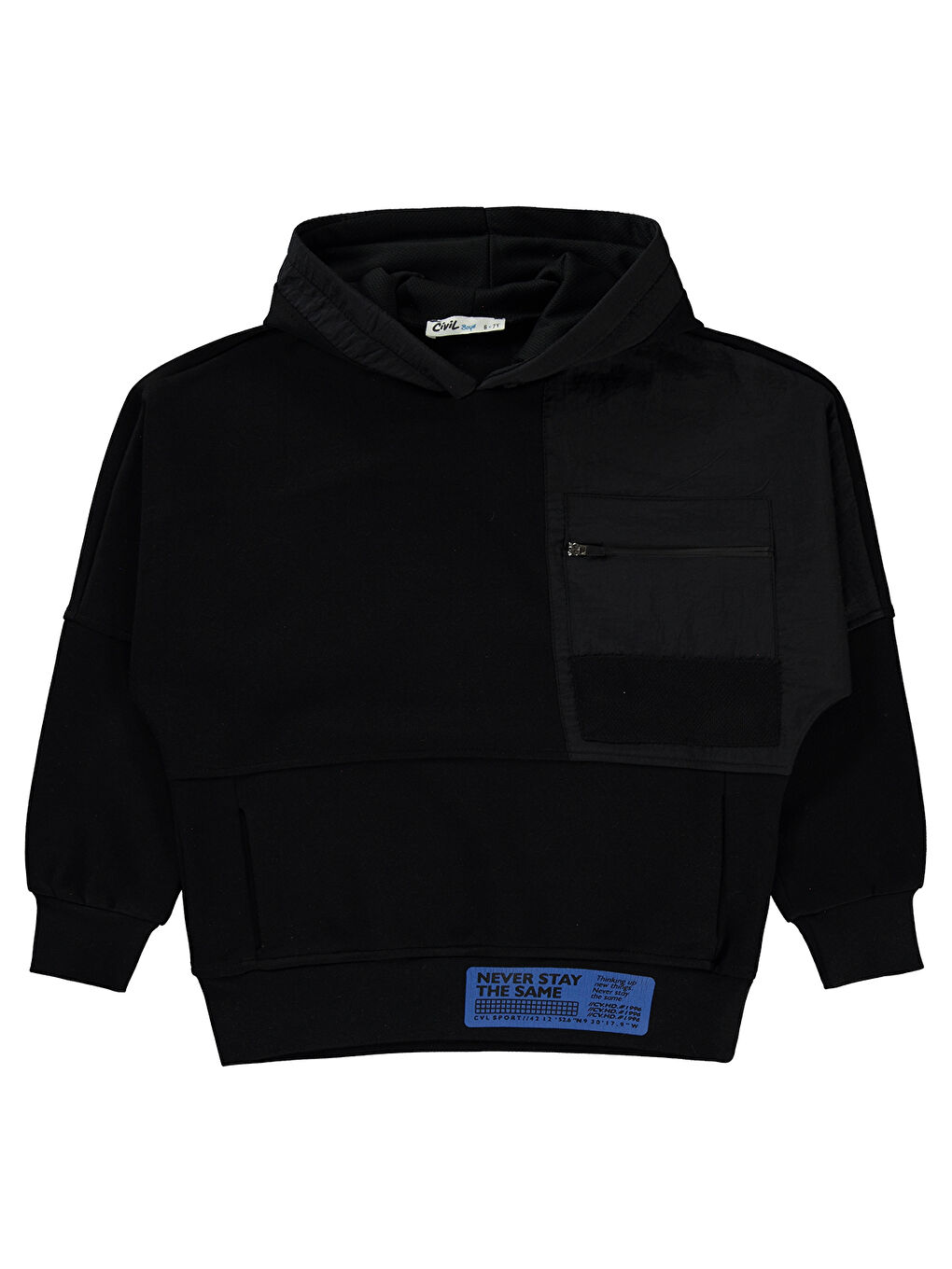 Civil Erkek Çocuk Sweatshirt 10-13 Yaş Siyah