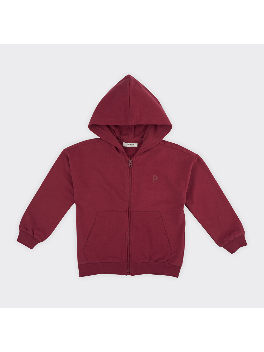 Panço Bordo Erkek Çocuk Fermuarlı Sweatshirt Lacivert - 1