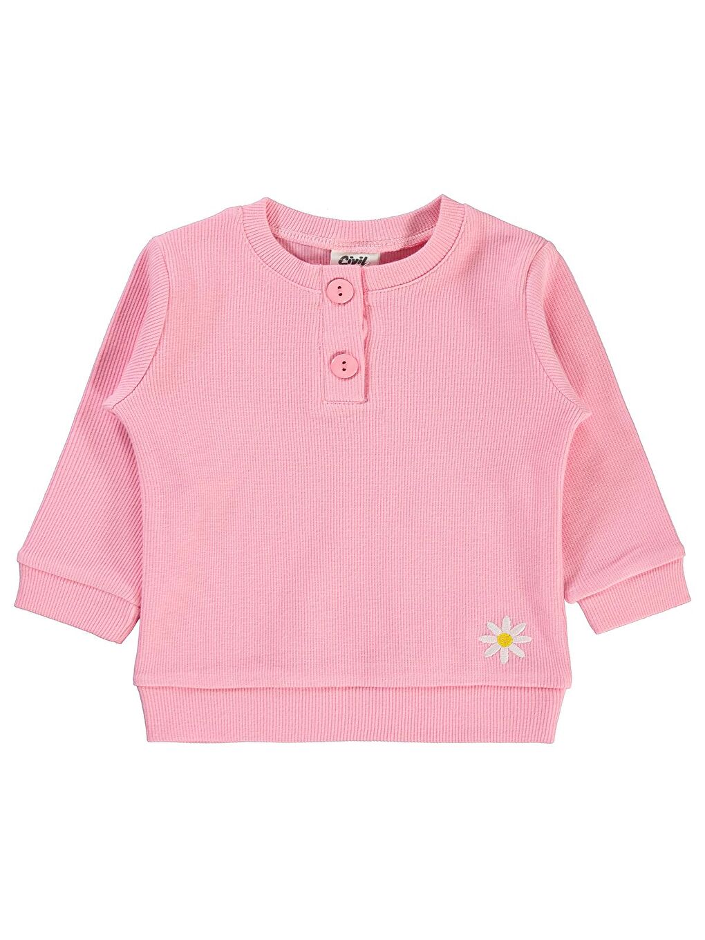 Baby Kız Bebek Sweatshirt 6-18 Ay Pembe