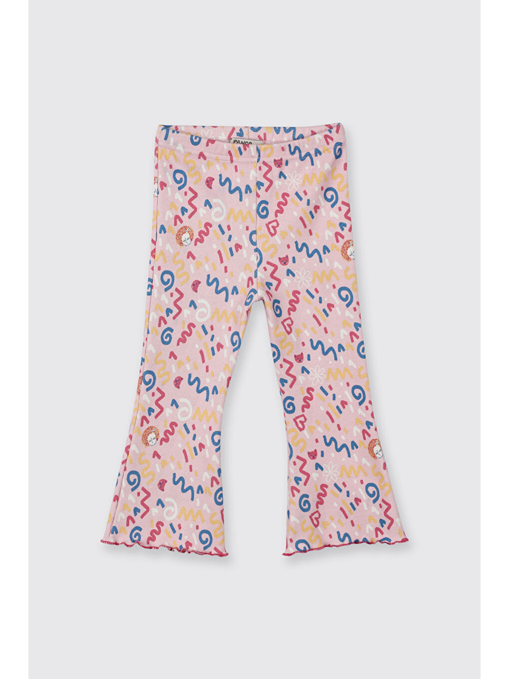 Kız Bebek Lastikli Bol Paça Pembe Tayt