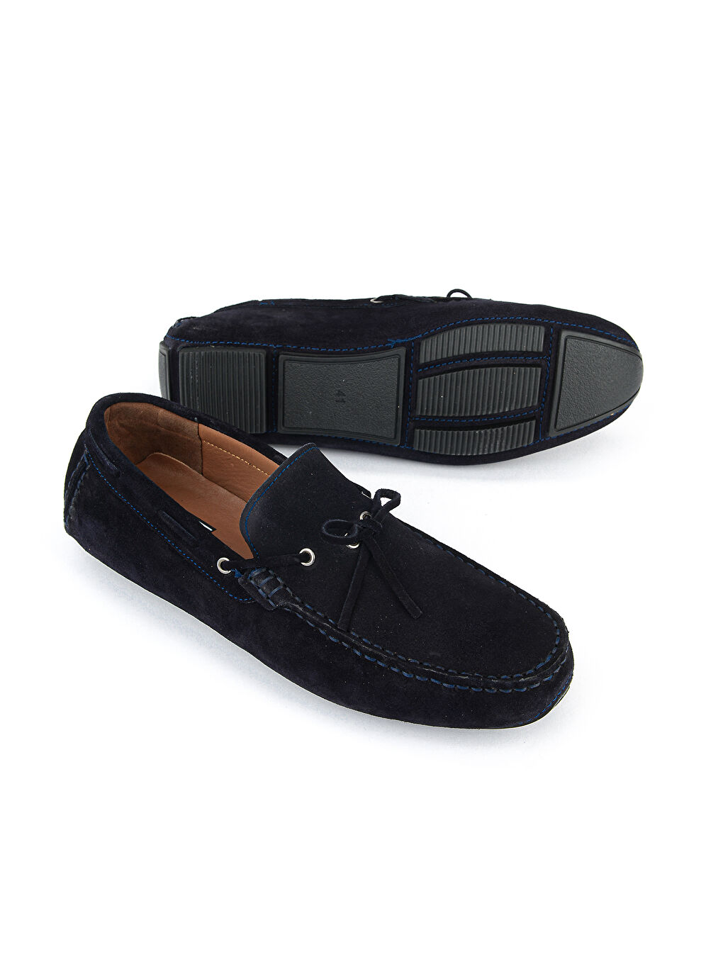 Erkek Hakiki Deri Günlük Ayakkabı 1611065ZE07912 Lacivert-3