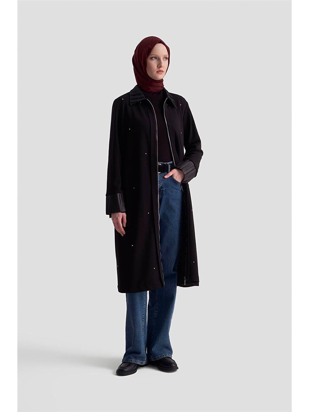 Taşlı Örme Kap 25Kd4030 Siyah-2