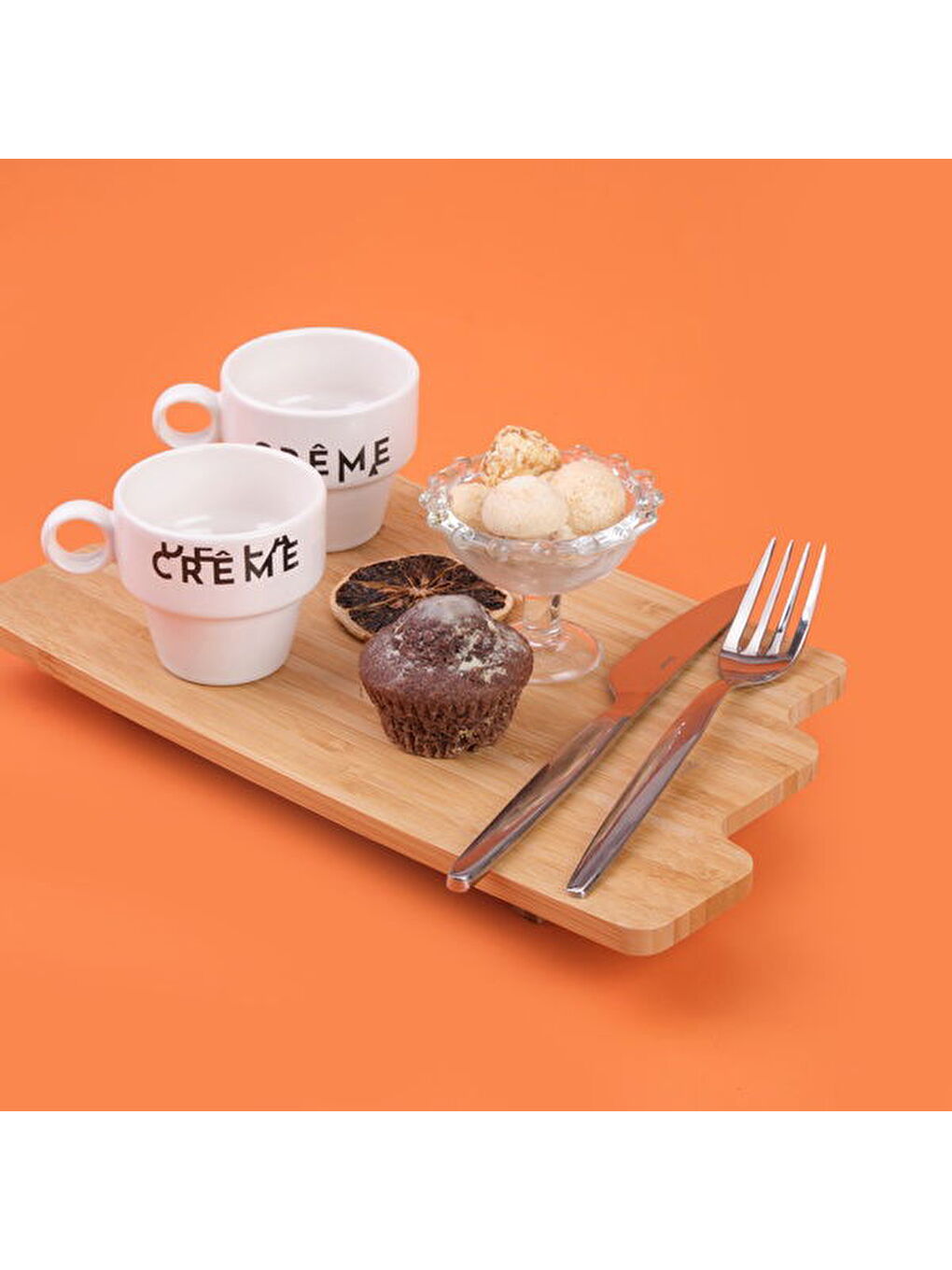 Ekru Kitchen Creme 2'li Espresso Fincanı - Krem / Siyah - 105 ml-2