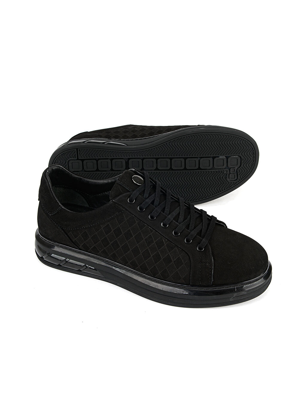Erkek Hakiki Deri Sneaker 1611057Z10112 Siyah-3