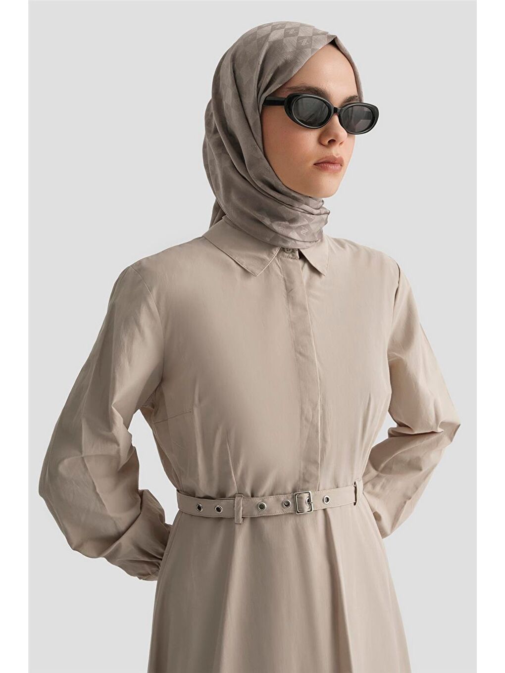 Elbise 25Yd9178 Bej-2