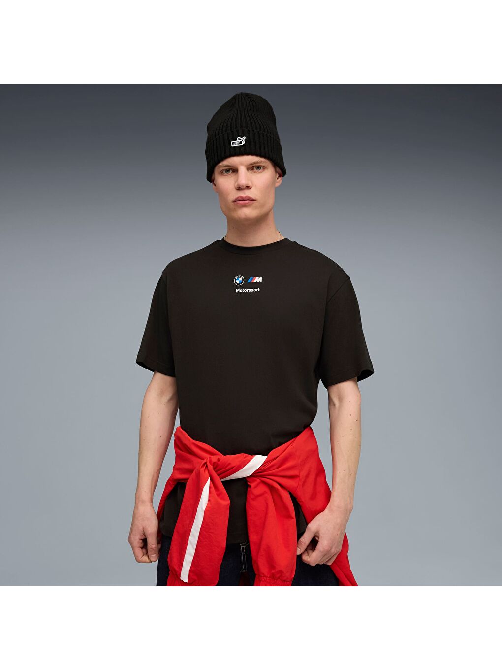 Siyah BMW M Motorsport Car GRAPHIC Erkek Tişört-4