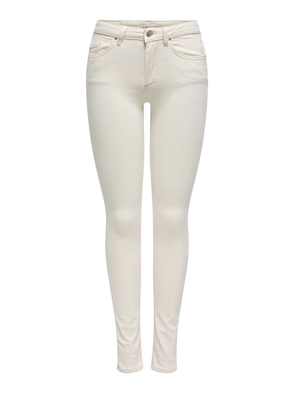 Ekru Onlblush Streç Pamuklu Skinny Fit Yüksek Bel Dar Paça Jeans 15337789-5