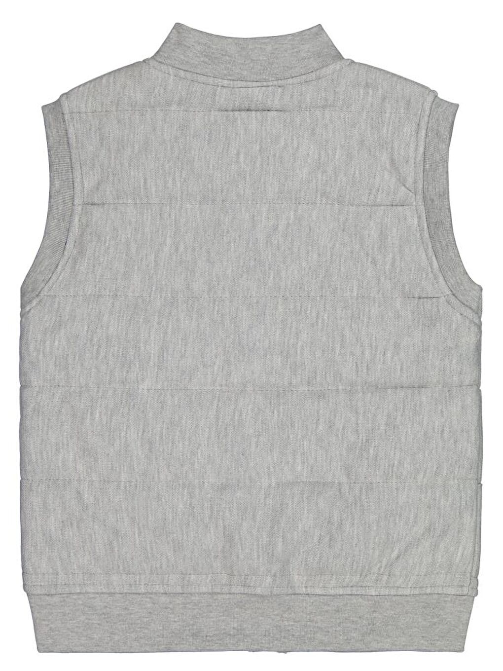 Gri Erkek Çocuk Kapitone Pike 10-13 Yaş Yelek-1
