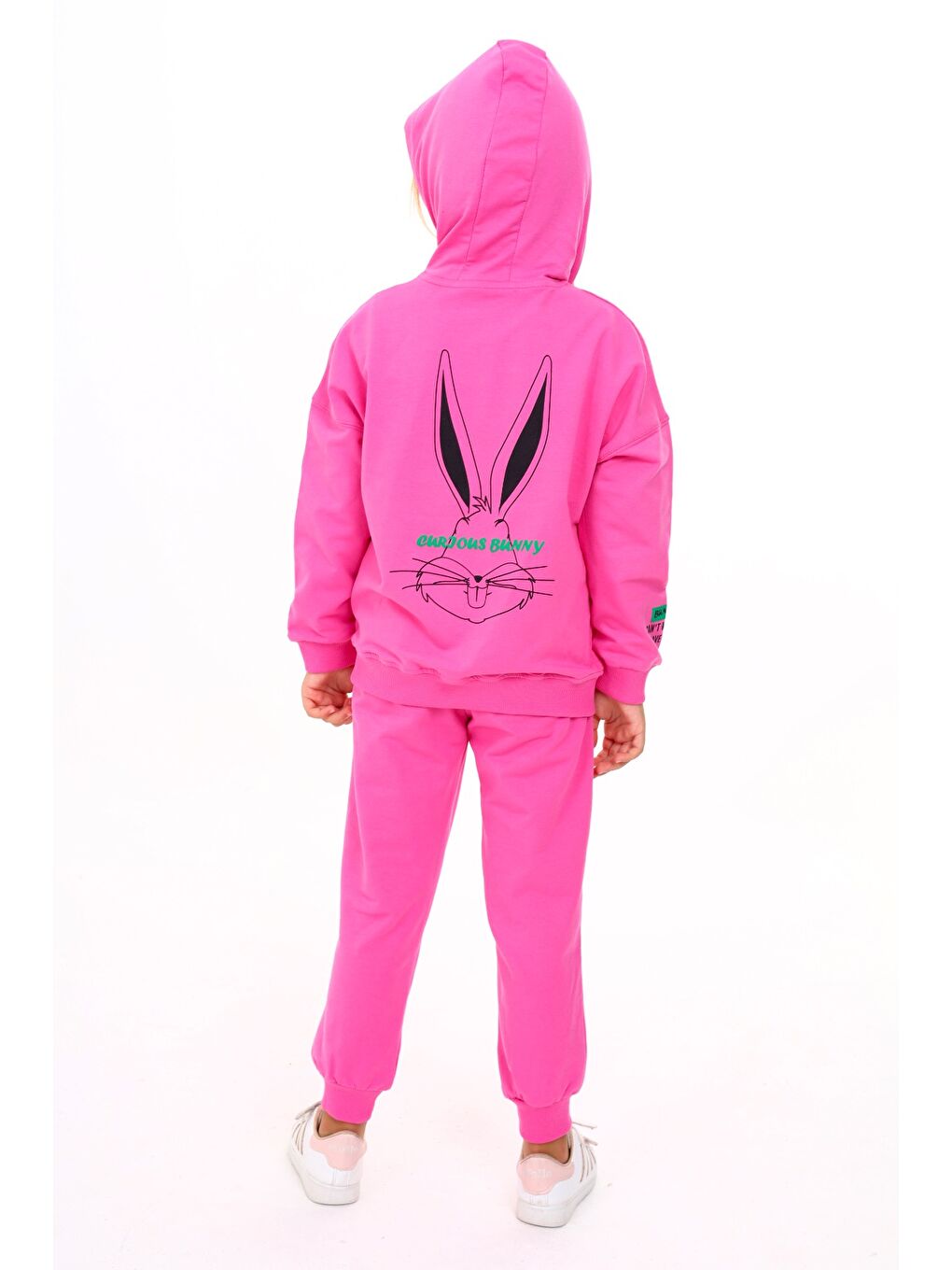 Mor Kız Çocuk Baskılı Eşofman Takım-4