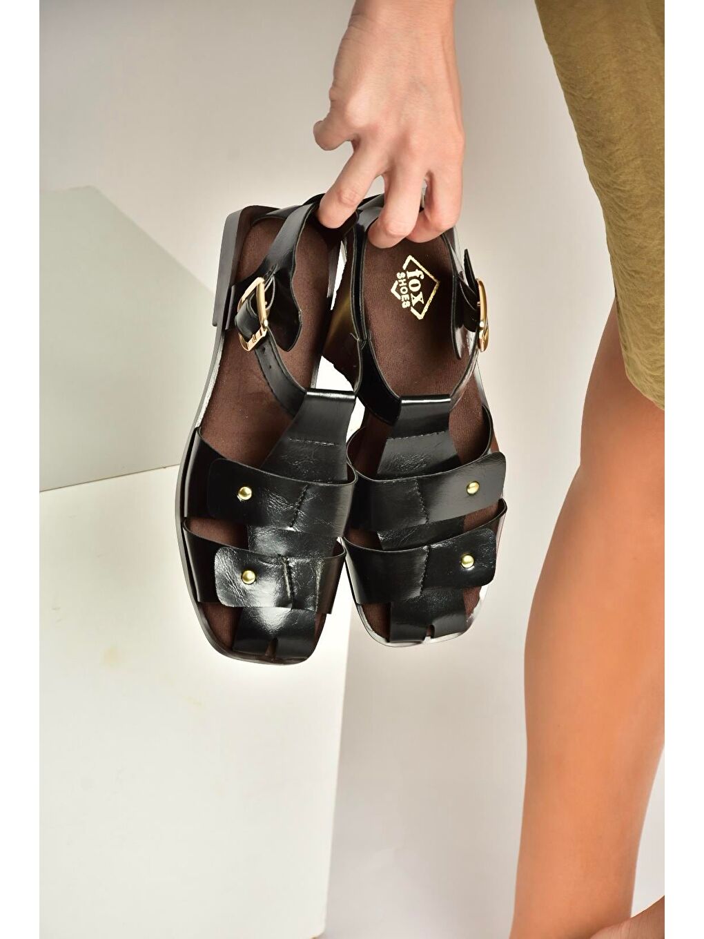 Siyah Kadın Sandalet Y458102560-2