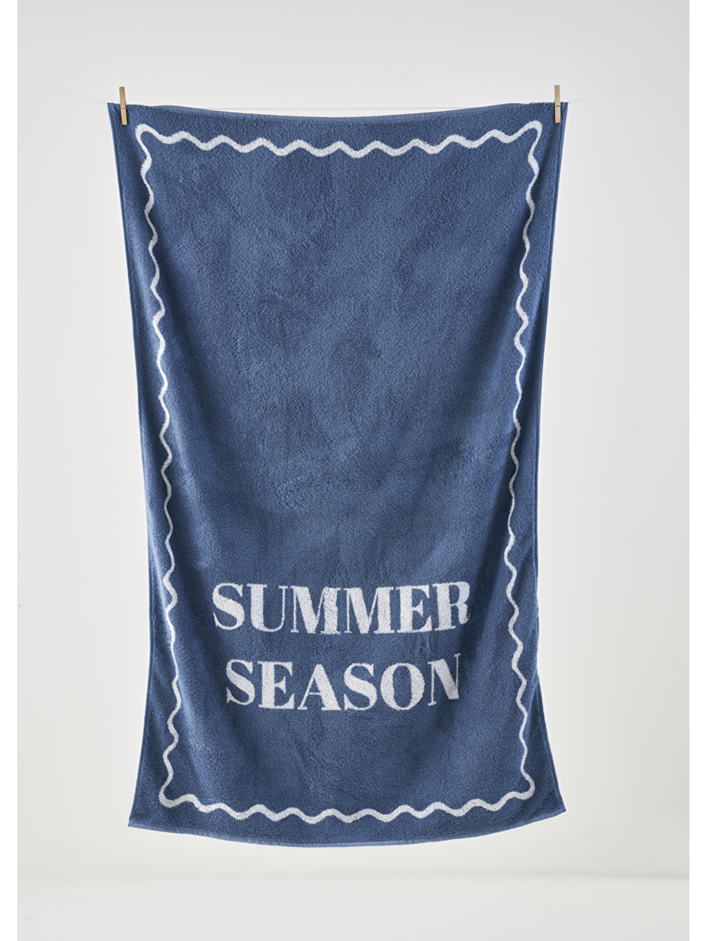 %100 Pamuk Summer Season Plaj Havlusu Lacivert (90x150 Cm)