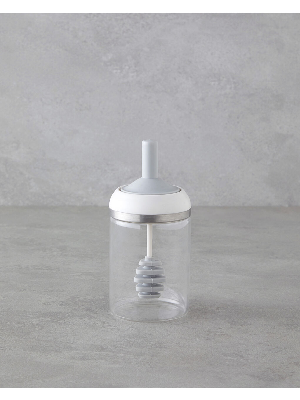 Shelby Borosilikat Bal Kavanoz 400 ml Gri-0