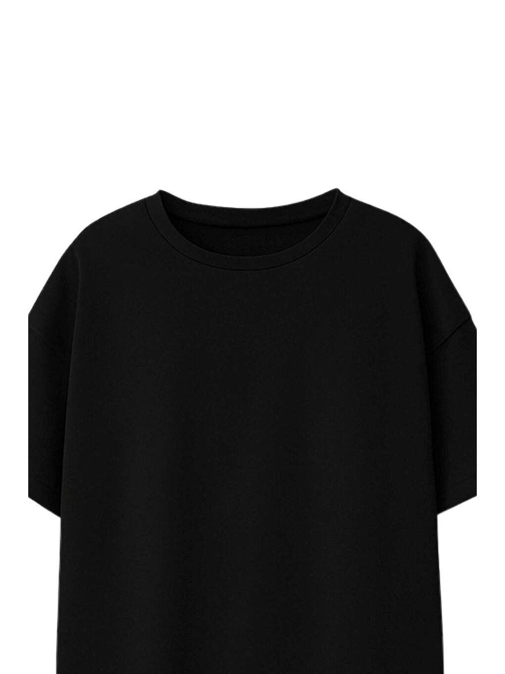 Siyah Unisex Basic Kısa Kollu Çocuk T-Shirt-1