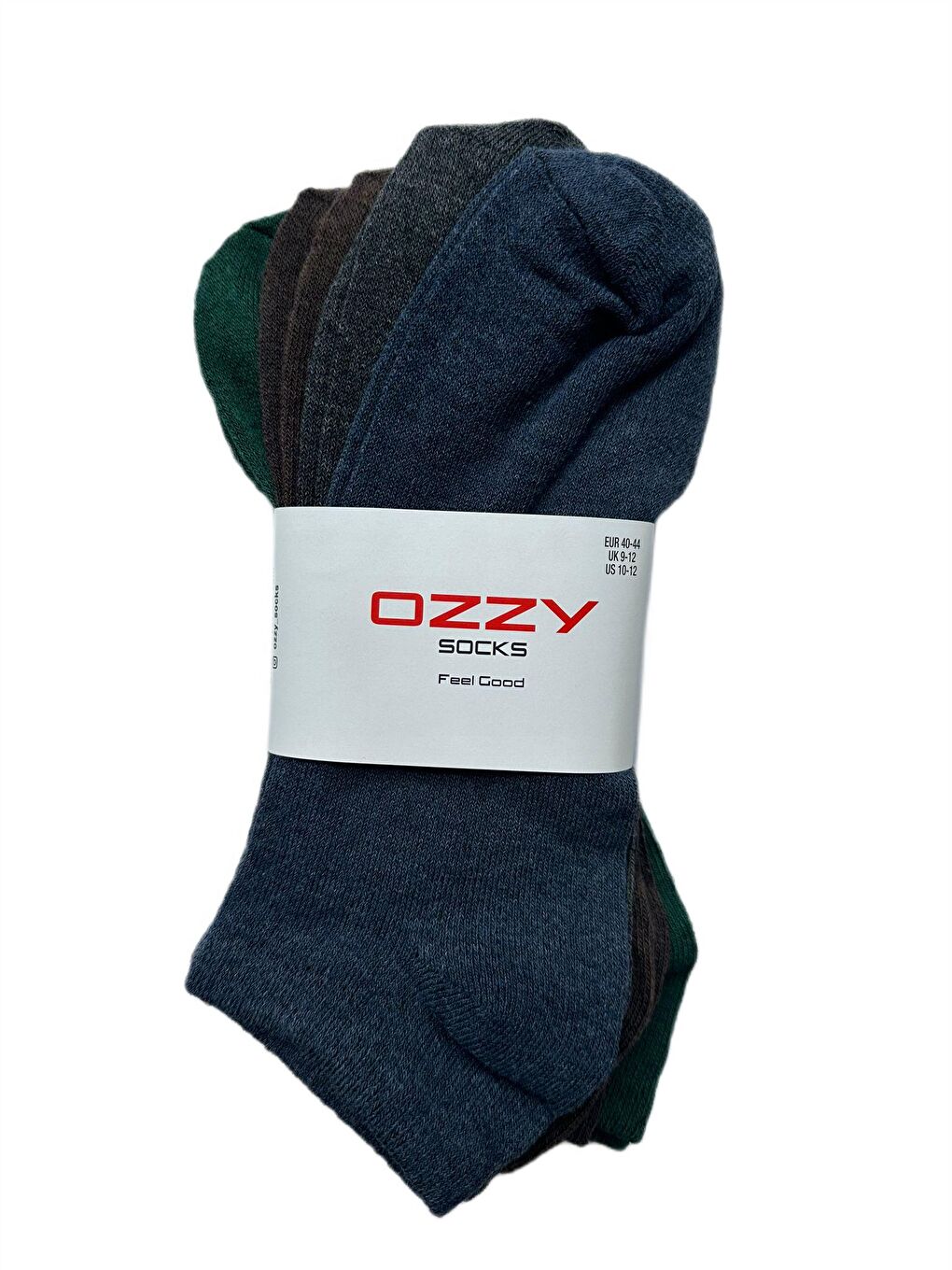 OZZY SOCKS Karışık Asorti 4 Çift Ekonomik Pamuklu Koyu Renkli Erkek Patik