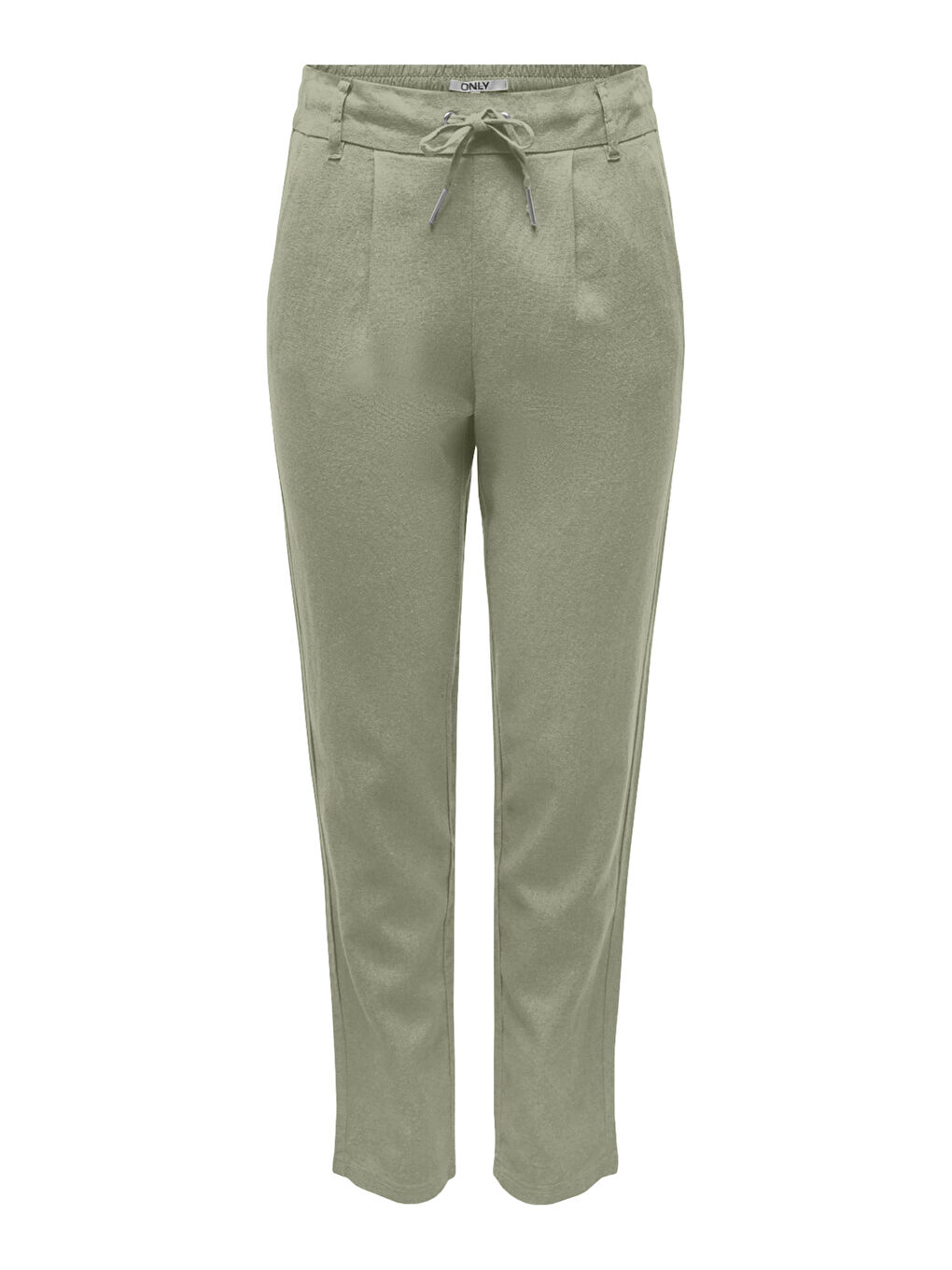 Yeşil Onlcaro-Poptrash Keten Karışımlı Comfort Fit Normal Bel Düz Paça Pantolon 15278710-2