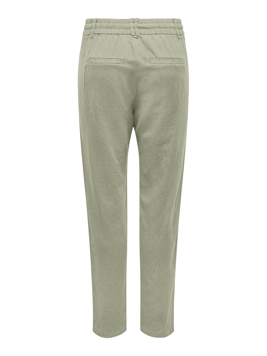 Yeşil Onlcaro-Poptrash Keten Karışımlı Comfort Fit Normal Bel Düz Paça Pantolon 15278710-3