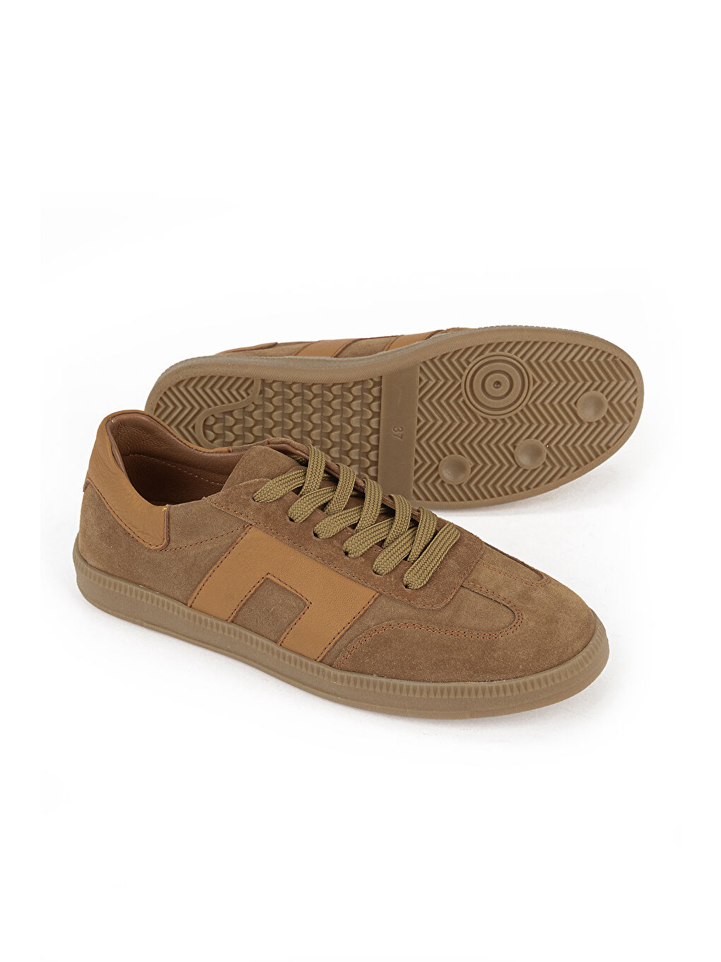 Bej Kadın Hakiki Deri Günlük Ayakkabı 161359Z803 Caramel-3