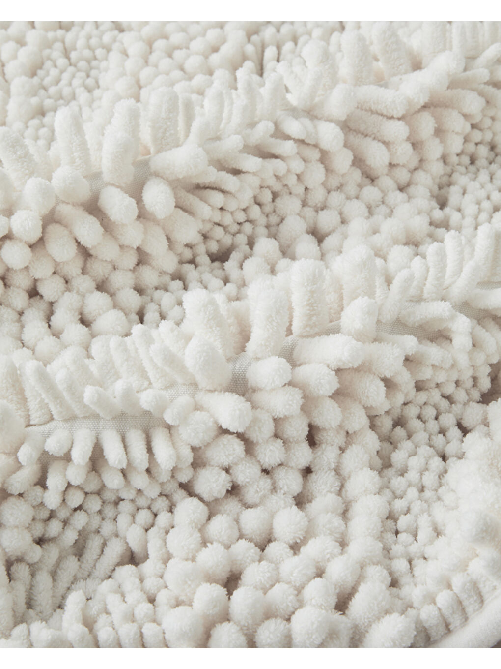 Big and Tiny Kaydırmaz Taban Banyo Paspası Seti 60x90 + 40x60 cm Beyaz-1