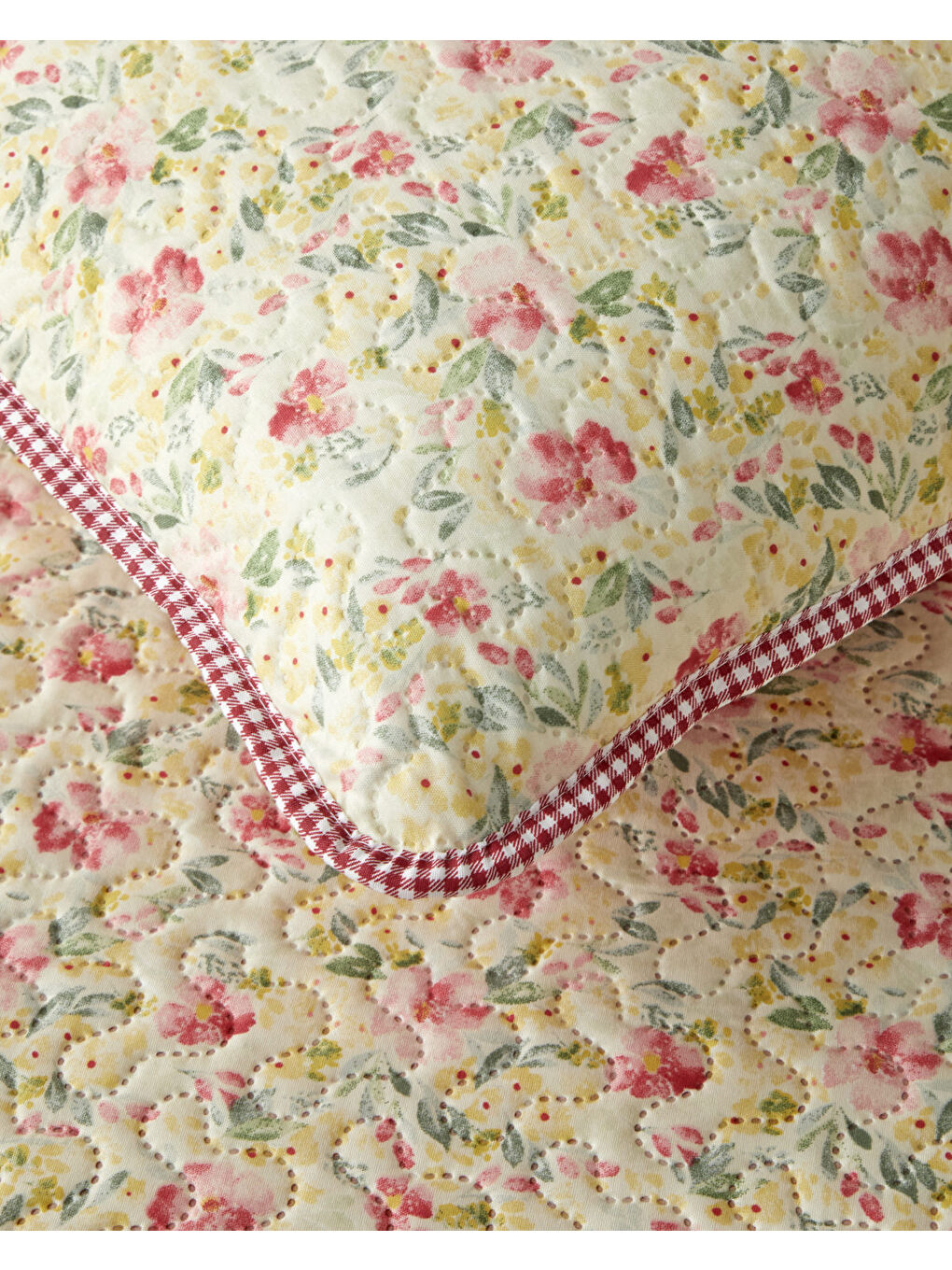 Scarlet Bloom Çift Kişilik Yatak Örtüsü Takımı 200x220 cm Kırmızı-2