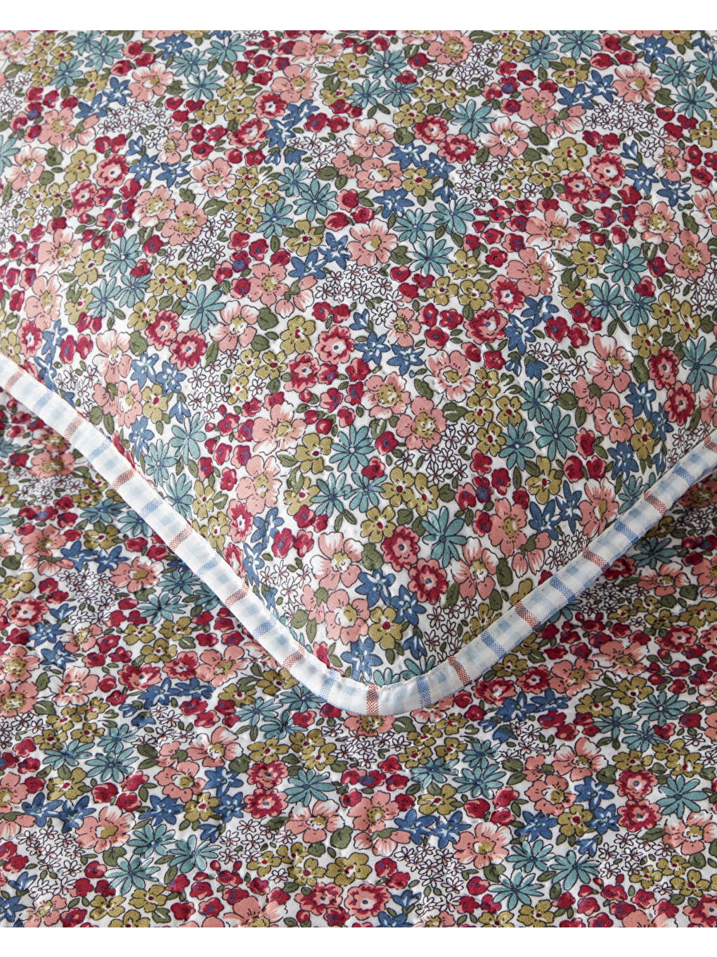 Cherry Plaid Çift Kişilik Yatak Örtüsü Takımı 200x220 cm Fuşya-2