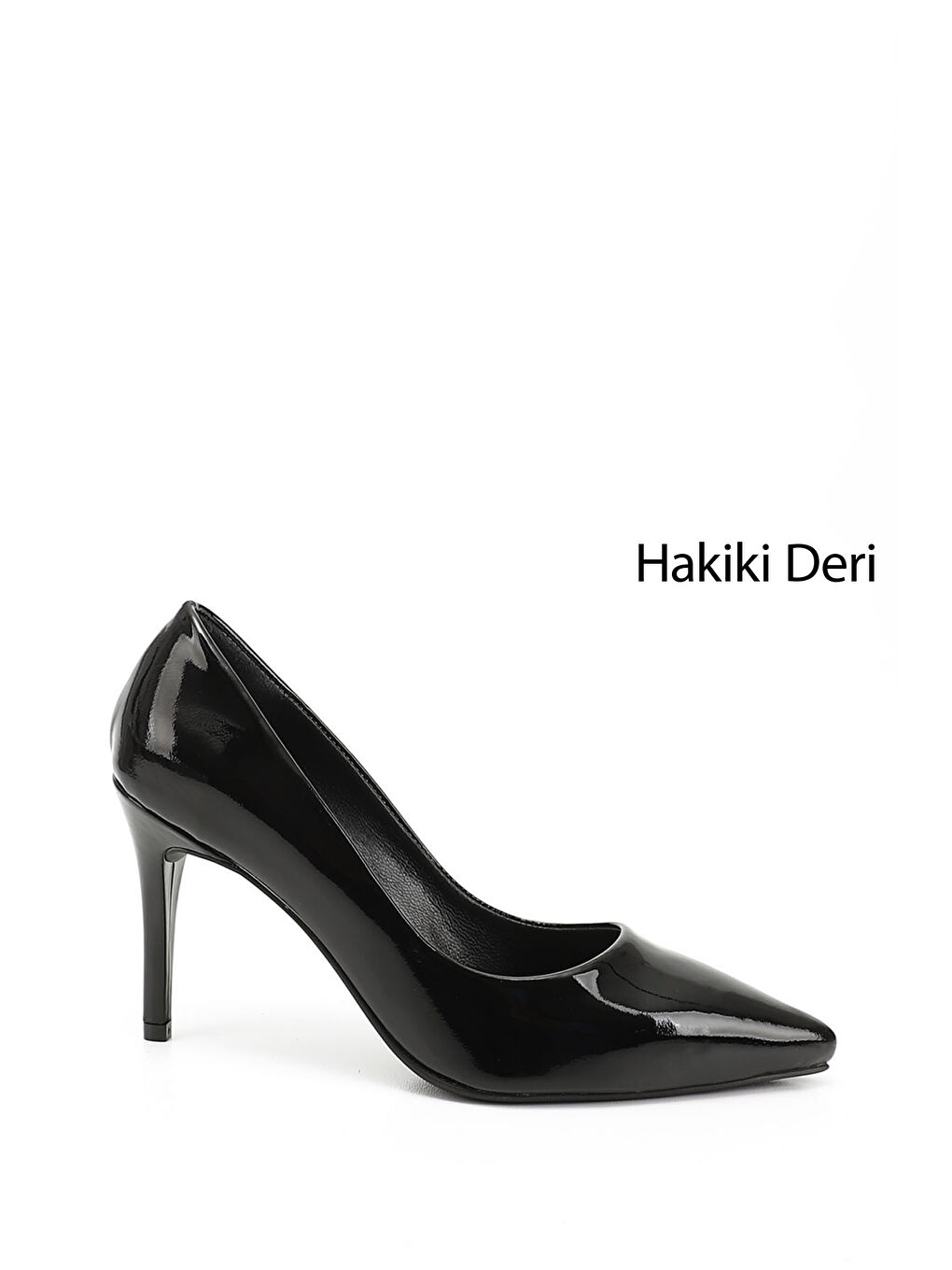 Kırmızı Kadın BAKIR-SİYAH Sivri Burun İnce Topuklu Hakiki Deri Stiletto