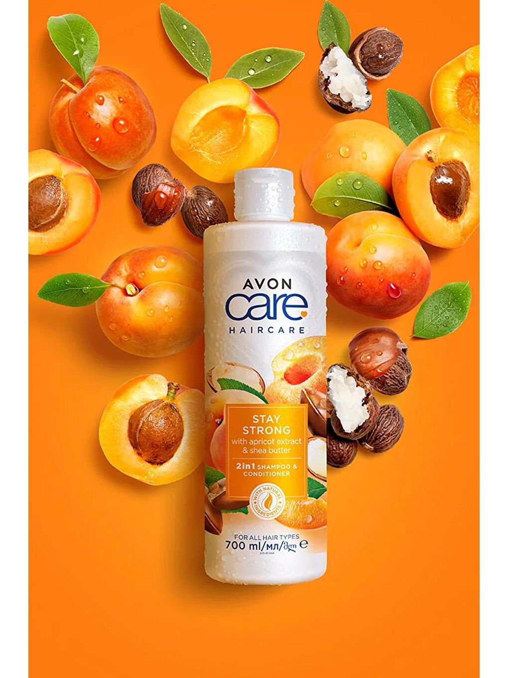 AVON Care Kayısı ve Shea Özü Şampuan ve Saç Kremi 700 Ml. - 1