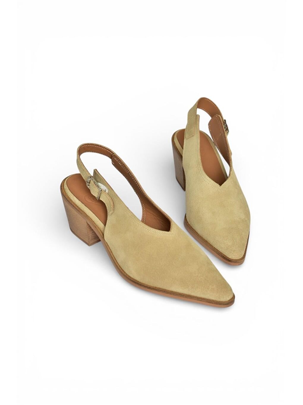 Bej Kadın Topuklu Ayakkabı Y654300202-5