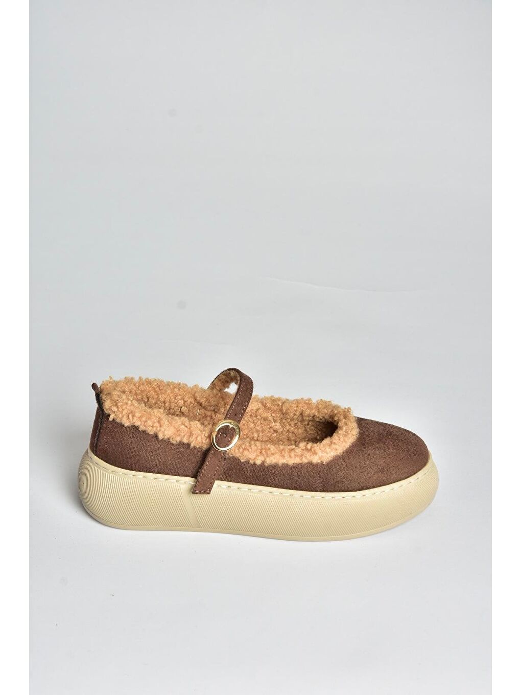 Kahverengi Kadın Kışlık Babet Ayakkabı V811269502-5