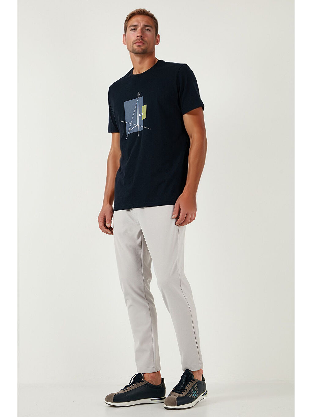 Gri Streç Regular Fit Normal Bel Düz Paça Jogger Pantolon CF25617953